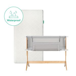 Bassinet & Bedside Sleeper + Waterproof Mattress